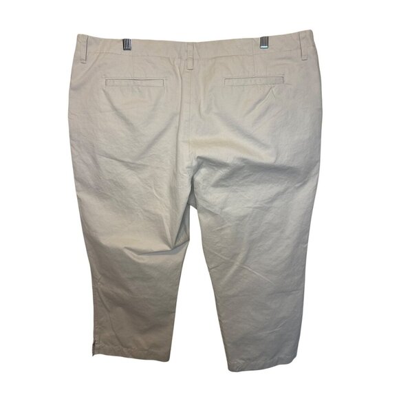 Old Navy Womens Khaki Cotton Ankle Pants Size 20 - Picture 5 of 7